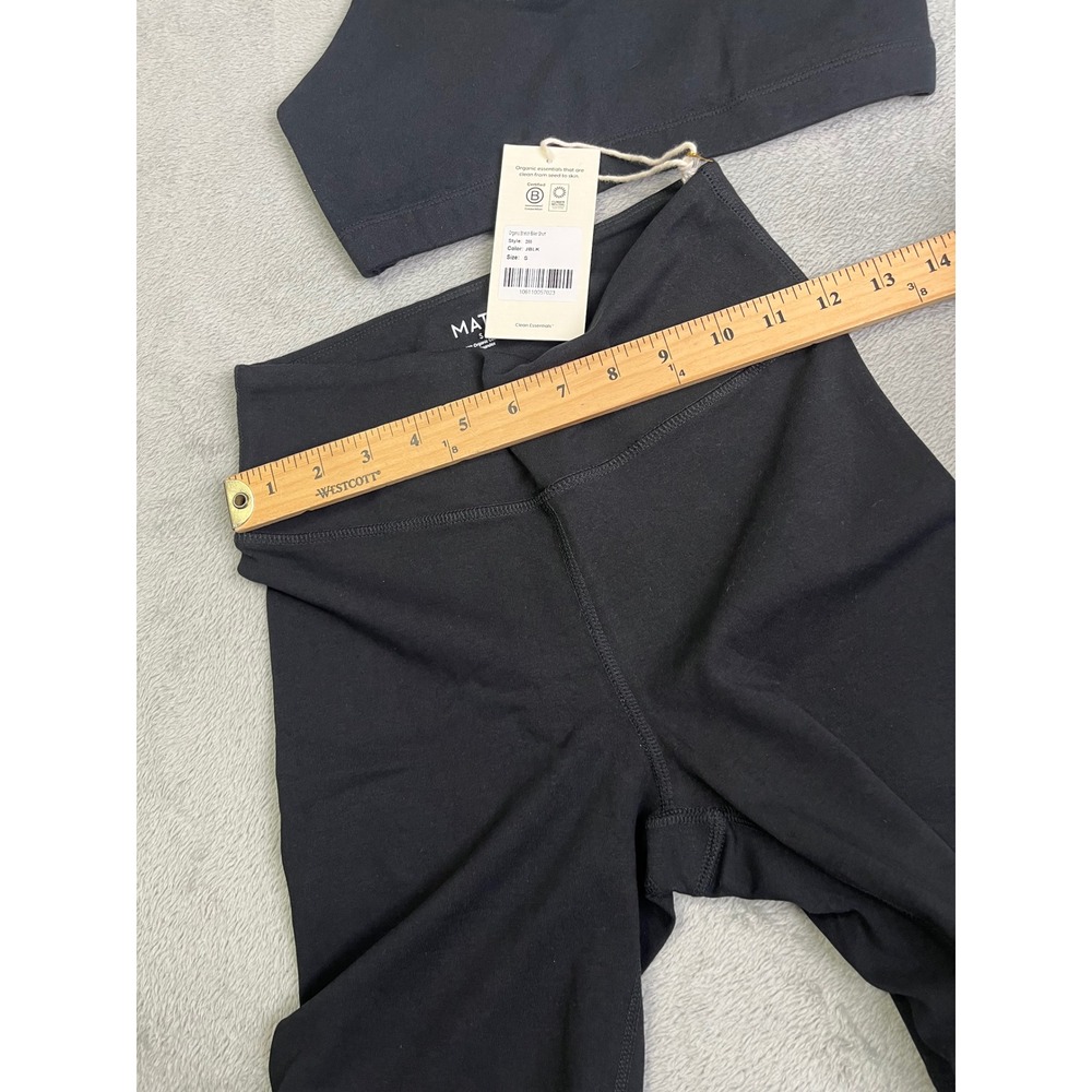 MATE The Label Organic Biker Shorts & Sports Bra Set Activewear Size S - Picture 6 of 12